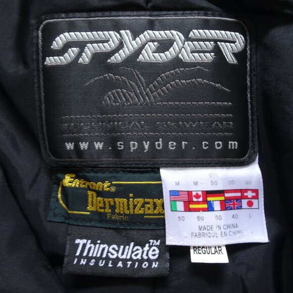 Spyder Men's Dermizax Ski Pants Snowboarding Medium Black Waterproof - Picture 13 of 13